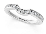 White gold Pavé Round Diamond Contour Band with Channel Setting_13
