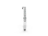 White gold Pavé Round Diamond Contour Band with Channel Setting_14