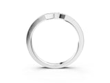 White gold Pavé Round Diamond Contour Band with Channel Setting_15