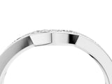White gold Pavé Round Diamond Contour Band with Channel Setting_16