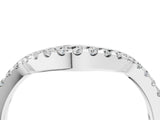 White gold Pavé Round Diamond Contour Band with Shared Prong Setting_16