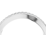 White gold Pavé Round Diamond Contour Band_16