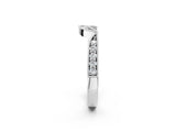 White gold Pavé Round Diamond Contour Milgrain Band_14
