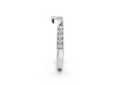 White gold Pavé Round Diamond Contour Milgrain Band_26