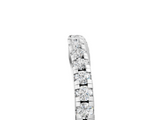 White gold Pavé Round Diamond Curved Band with Shared Prong Setting_17