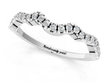 White gold Pavé Round Diamond Curved Eternity Band_13