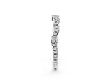 White gold Pavé Round Diamond Curved Eternity Band_14