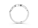 White gold Pavé Round Diamond Curved Eternity Band_15