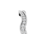White gold Pavé Round Diamond Curved Milgrain Band_17