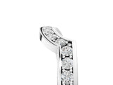 White gold Pavé Round Diamond Curved Wedding Band with Channel Setting_17