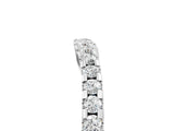 White gold Pavé Round Diamond Curved Wedding Band_17