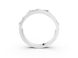 White gold Pavé Round Diamond Eternity Band with Bar Prong Setting_38