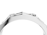 White gold Pavé Round Diamond Eternity Band with Bar Prong Setting_39