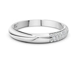 White gold Pavé Round Diamond Eternity Band with Prong Setting_5
