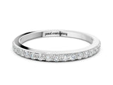 White gold Pavé Round Diamond Eternity Band with Shared Prong Setting_26