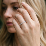 White gold Pavé Round Diamond Eternity Band with Shared Prong Setting_28