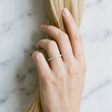 White gold Pavé Round Diamond Eternity Band with Shared Prong Setting_38