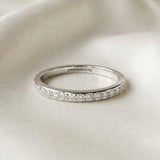 White gold Pavé Round Diamond Eternity Band with Shared Prong Setting_41
