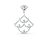 White gold Pavé Round Diamond Fan Prong Pendant_7