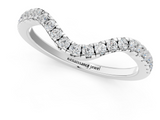 White gold Pavé Round Diamond Infinity Twist Band with Shared Prong Setting_13