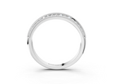 White gold Pavé Round Diamond Milgrain Eternity Band_32