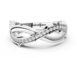 White gold Pavé Round Diamond Twist Band with Channel Setting_17
