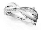 White gold Pavé Round Diamond Twist Band with Channel Setting_18