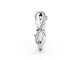 White gold Pavé Round Diamond Twist Band with Channel Setting_19