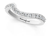 White gold Pavé Round Diamond Twist Band with Channel Setting_7