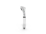 White gold Pavé Round Diamond Twist Band with Channel Setting_8