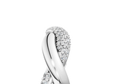 White gold Pavé Round Diamond Twist Eternity Band with Prong Setting_50