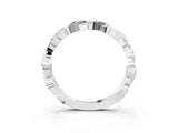 White gold Pavé Round Diamond Twist Eternity Band with Shared Prong Setting_67