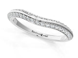 White gold Pavé Round Diamond Wave Band with Shared Prong Setting_13