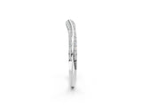 White gold Pavé Round Diamond Wave Band with Shared Prong Setting_14