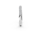 10K White Gold 0.29 Carat E VS Pavé Round Diamond White Gold Eternity Band