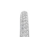 10K White Gold 0.29 Carat E VS Pavé Round Diamond White Gold Eternity Band