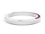 White gold Pavé Round Garnet Channel Set Band_18