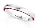 White gold Pavé Round Garnet Channel Set Band_31
