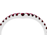 White gold Pavé Round Garnet Chevron Band with Shared Prong Setting_10