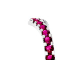 White gold Pavé Round Garnet Chevron Band with Shared Prong Setting_11