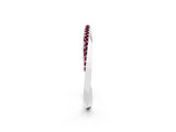 White gold Pavé Round Garnet Twist Band_24