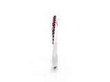 White gold Pavé Round Garnet Twist Band_8