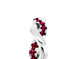 White gold Pavé Round Garnet Twist Eternity Band with Shared Prong Setting_35
