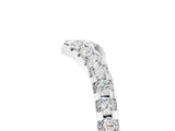 White gold Pavé Round Moissanite Chevron Band with Shared Prong Setting_11