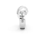 White gold Pavé Round Moissanite Crossover Band with Channel Setting_8