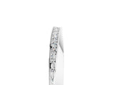 White gold Pavé Round Moissanite Twist Band_11