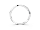 White gold Pavé Round Moissanite Twist Band_15