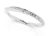 White gold Pavé Round Moissanite Twist Band_7