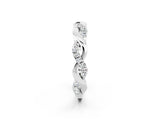 White gold Pavé Round Moissanite Twist Eternity Band with Shared Prong Setting_32