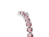 White gold Pavé Round Morganite Chevron Band with Shared Prong Setting_11